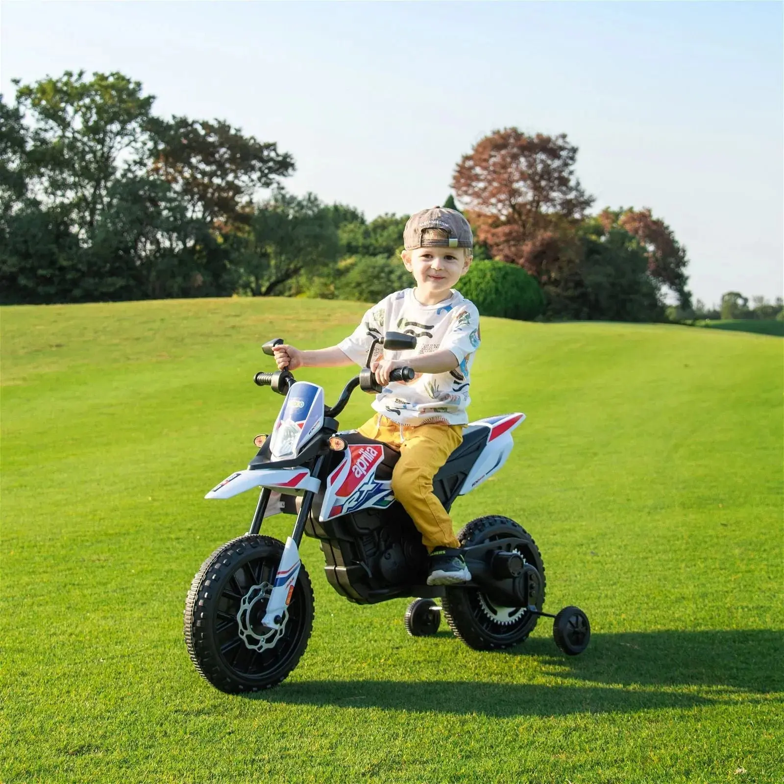 12V Aprilia Motorcycle 1 Seater Ride On for Kids - Image 6