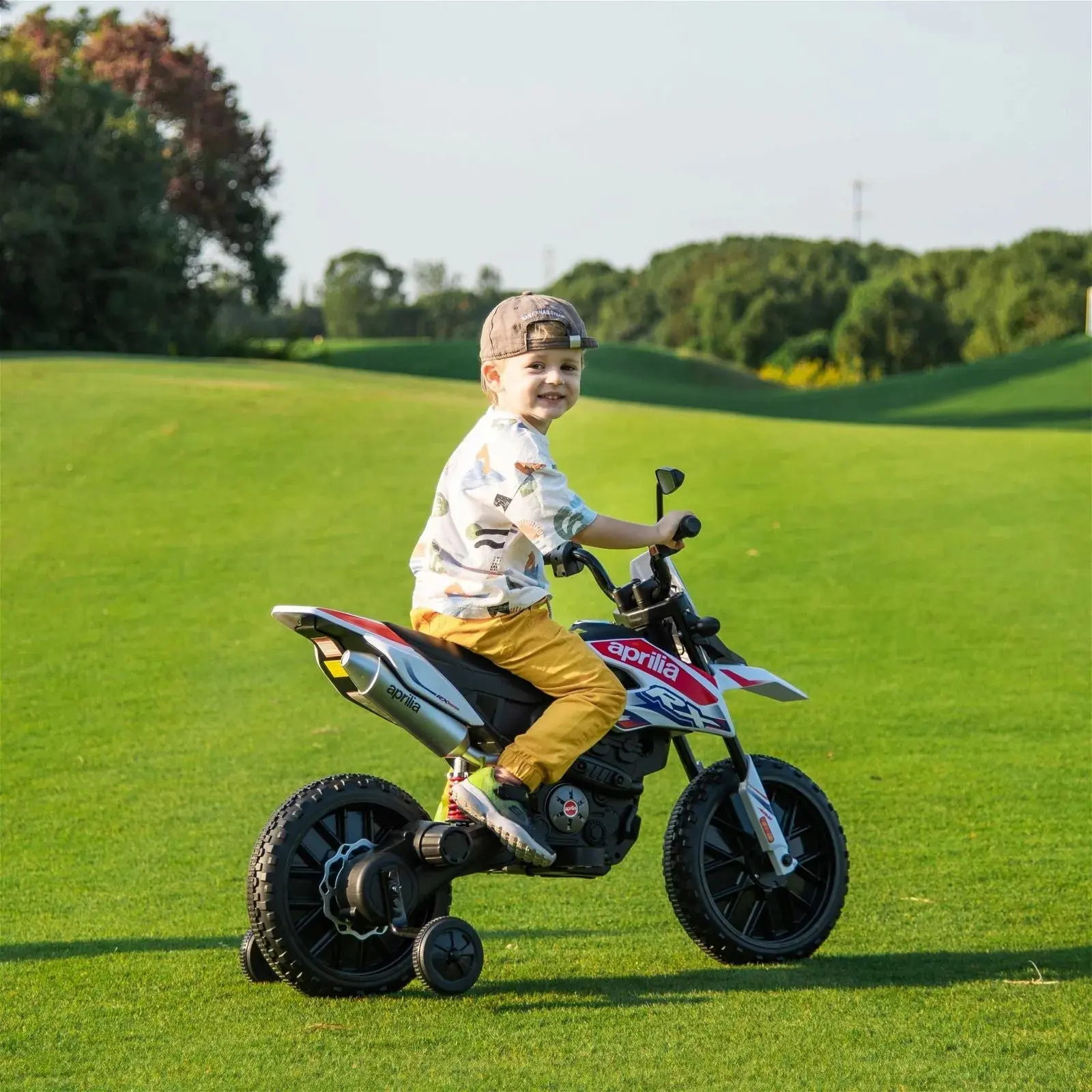 12V Aprilia Motorcycle 1 Seater Ride On for Kids - Image 8