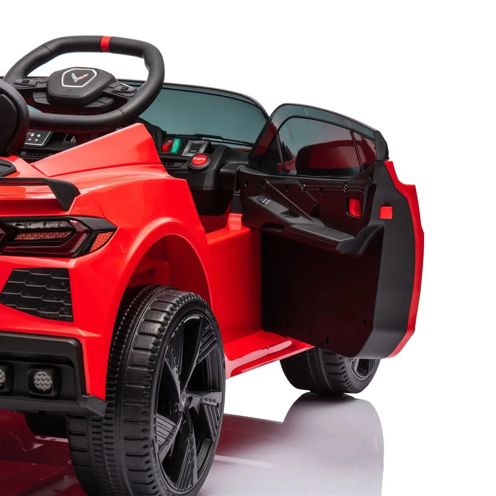 12V Chevrolet Corvette C8 1-Seater Kids Ride-On Car - Image 15