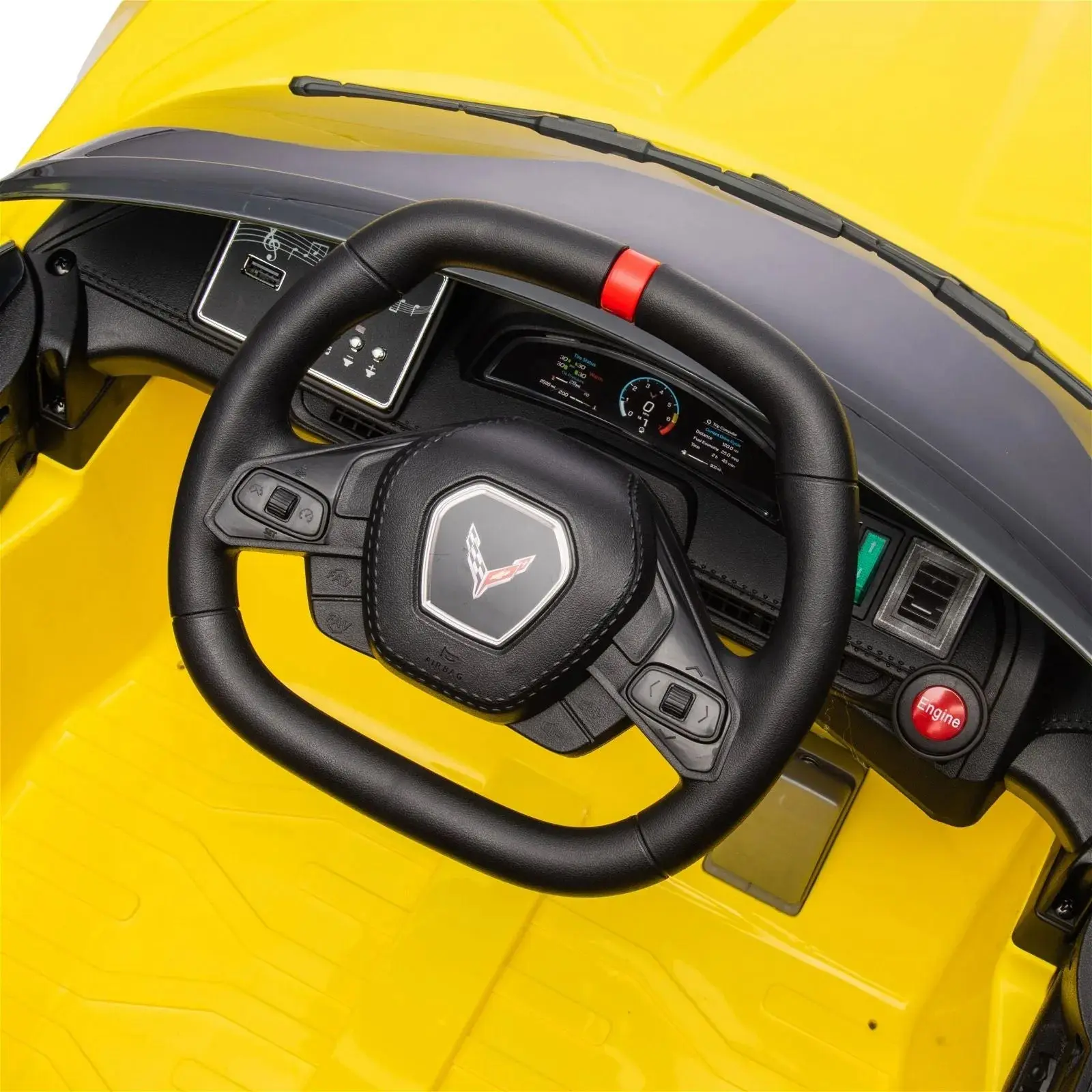 12V Chevrolet Corvette C8 1-Seater Kids Ride-On Car - Image 28