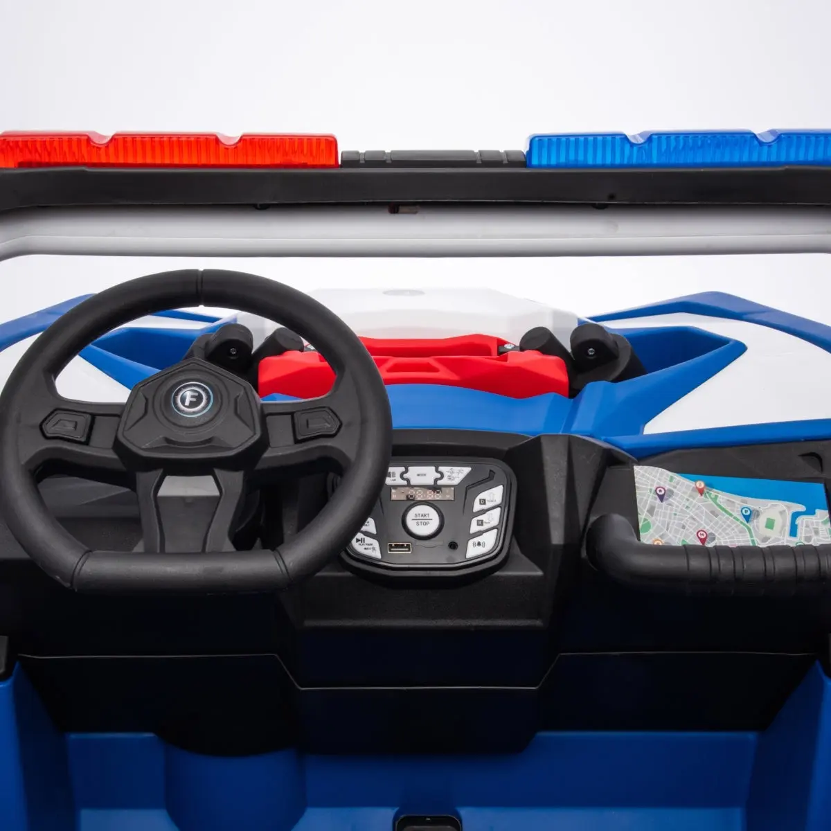 24V 4x4 Freddo Storm Police UTV 2-Seater for Kids with Lights & Sirens for Action-Packed Adventures - Image 10