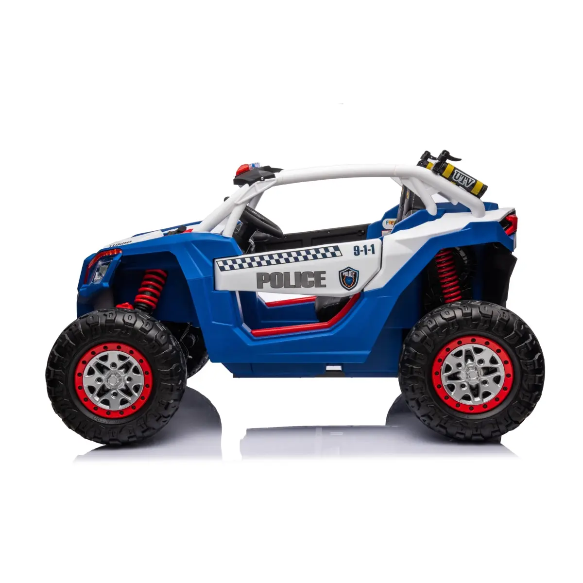 24V 4x4 Freddo Storm Police UTV 2-Seater for Kids with Lights & Sirens for Action-Packed Adventures - Image 3