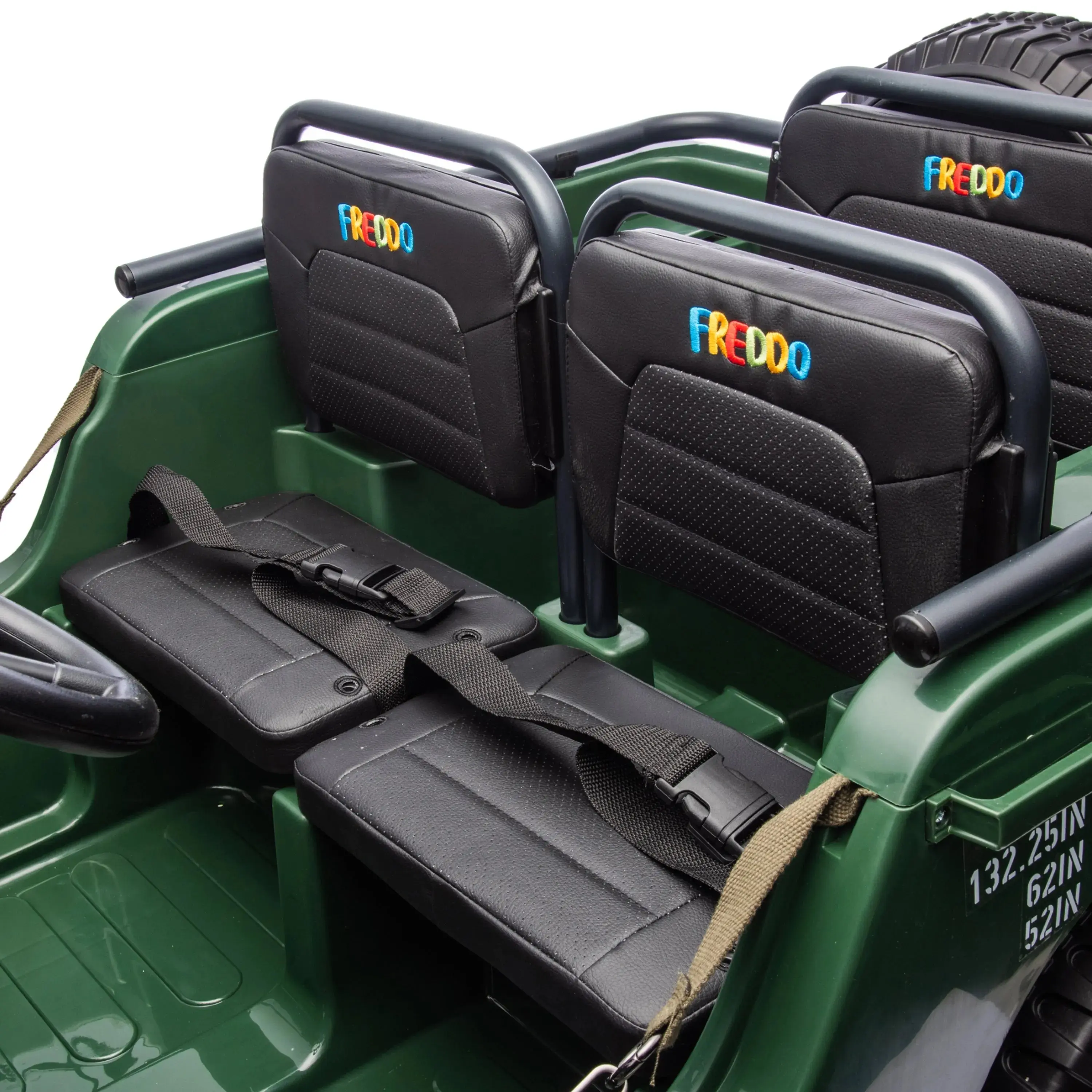 Military Willys 24V 3-Seater 4x4 Kids Ride-On Truck - Image 11