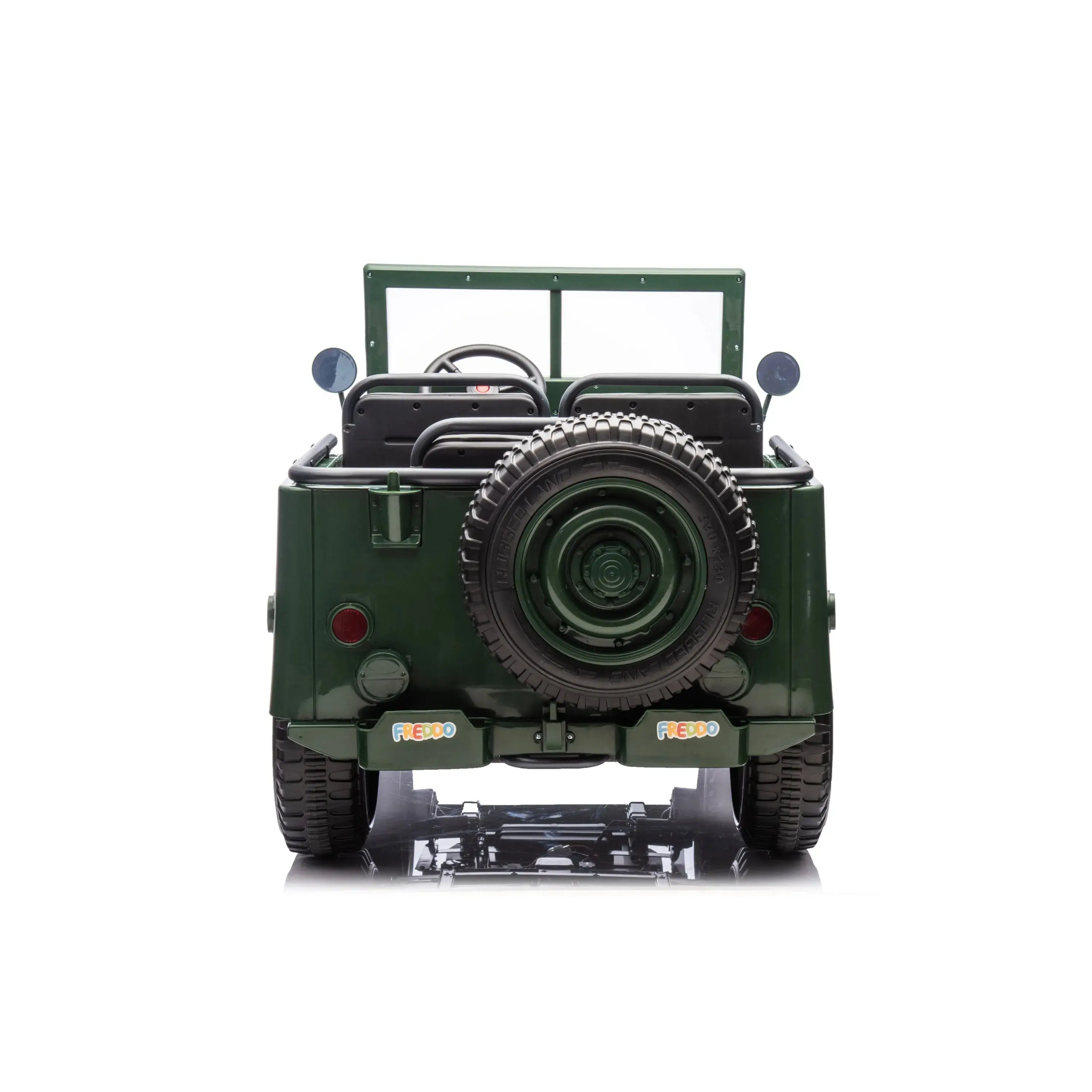 Military Willys 24V 3-Seater 4x4 Kids Ride-On Truck - Image 6