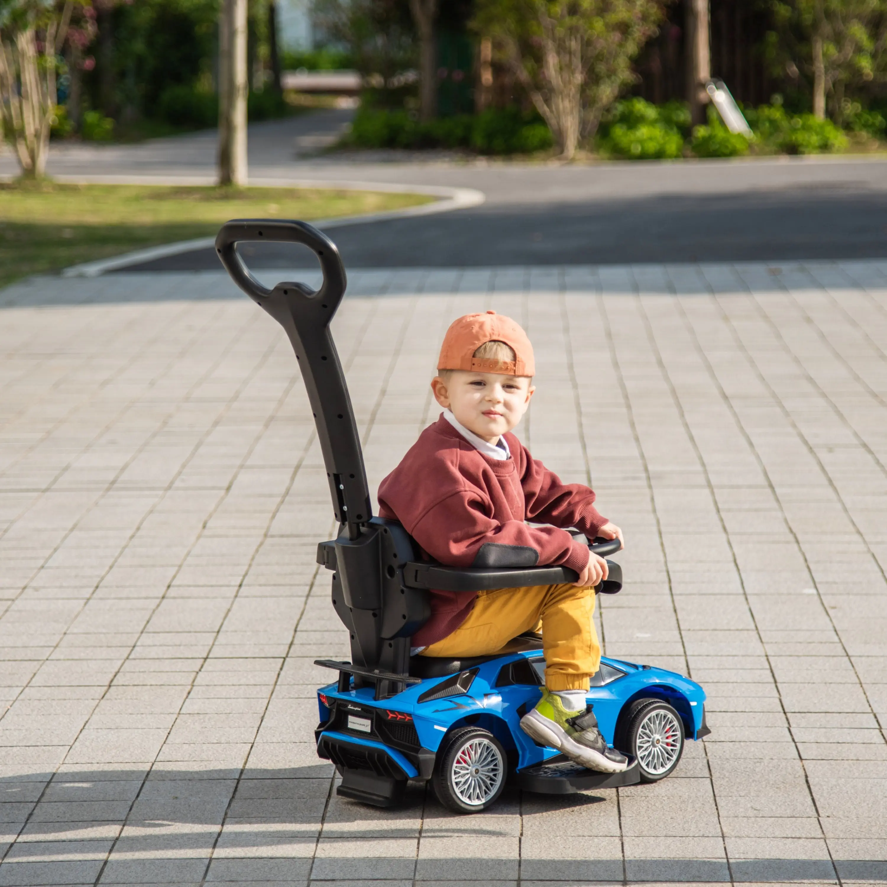 Lamborghini 3-in-1 Kids Push Ride On Toy Car - Image 10